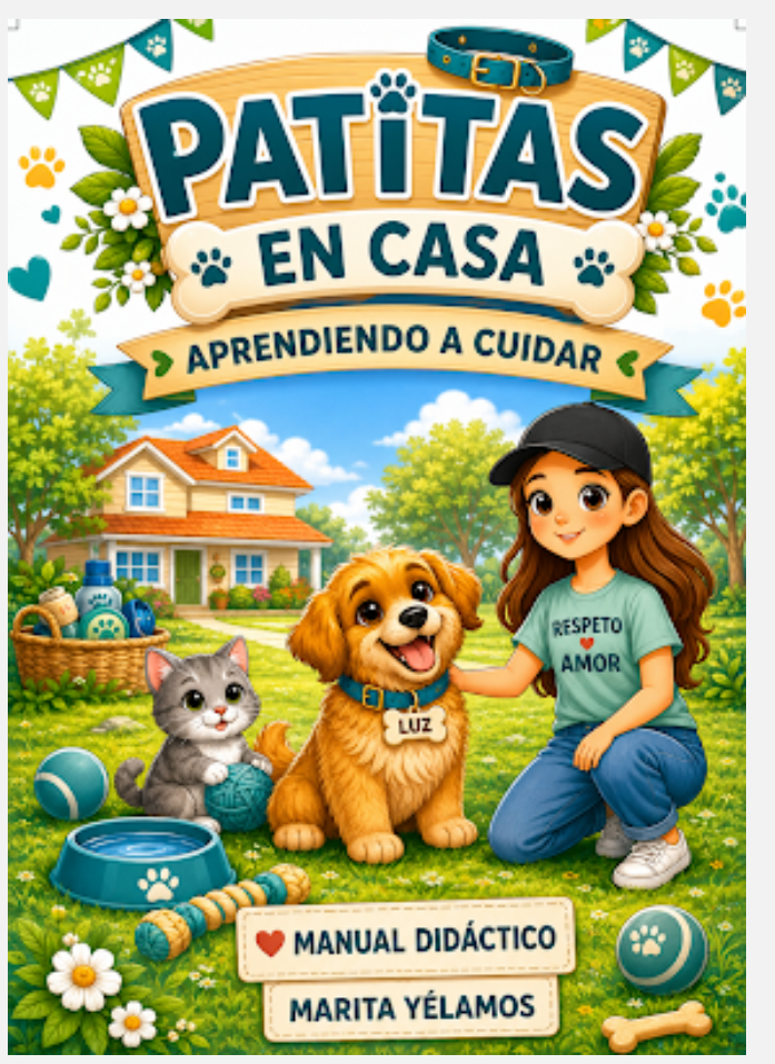 Portada del libro Patitas en Casa - Aprendiendo a Cuidar